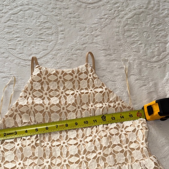 Romeo+Juliet Couture Ivory Crochet Lace Midi Dress BNWT - Picture 7 of 14